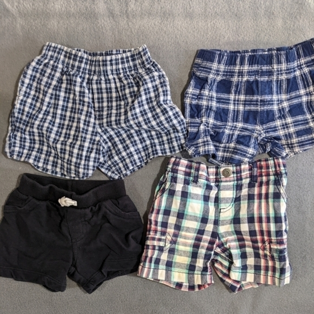 Boys plaid cotton‎ shorts 6 months Carter's Arizona Koalakids
